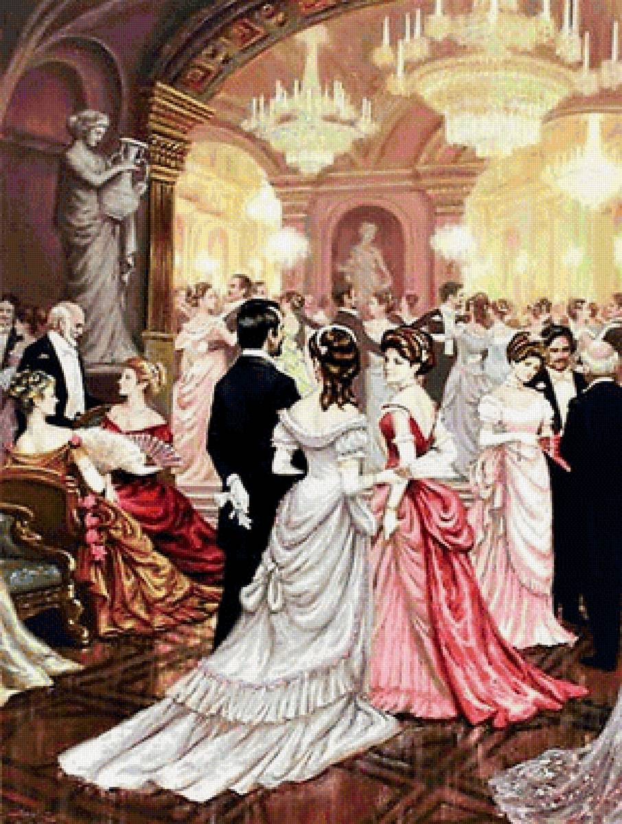 бал - люди, картина, живопись - предпросмотр