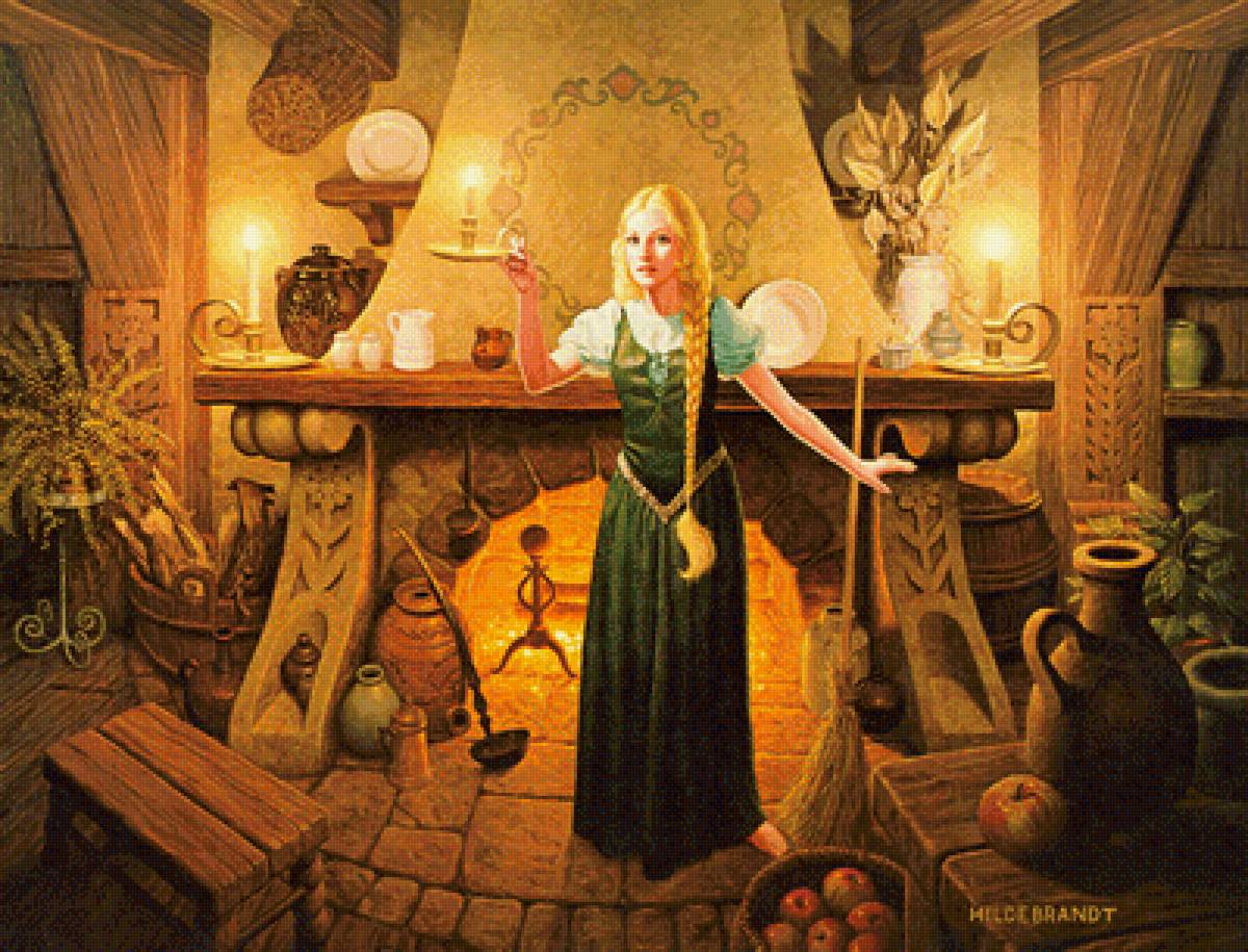 Золушка - сказка, иллюстрация - предпросмотр