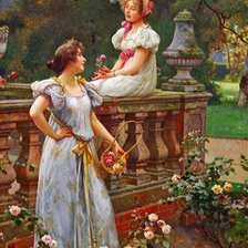 Схема вышивки «Дамы»