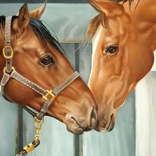 Схема вышивки «horses»