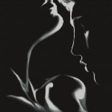 Схема вышивки «силует»