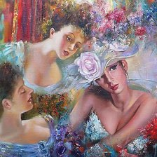 Схема вышивки «девушки»