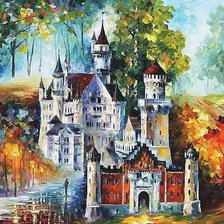 Схема вышивки «волшебный замок»