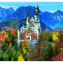 Схема вышивки «Нойшванштайн»