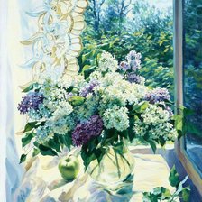 Схема вышивки «Цветы в вазе»