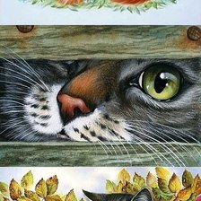 Схема вышивки «Котики»