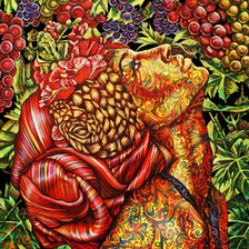 Схема вышивки «Девушка»