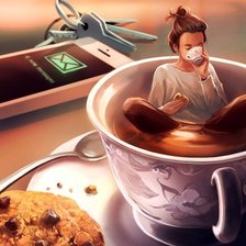 Схема вышивки «Перерыв»