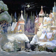 Схема вышивки «Берендеево царство»