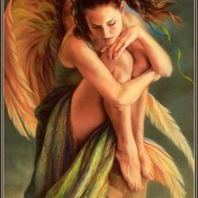 Схема вышивки «ангел»