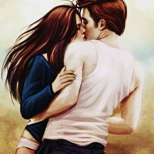 Схема вышивки «влюбленные»