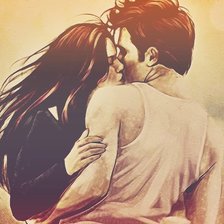 Схема вышивки «влюбленные»