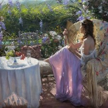 Схема вышивки «девушка»