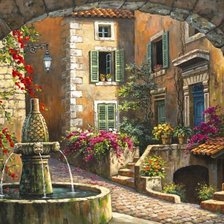 Схема вышивки «пейзаж»