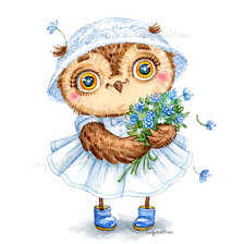 Схема вышивки «совушка»