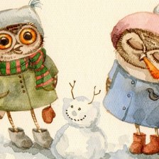 Схема вышивки «совята»