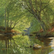 Схема вышивки «Лесной ручей»