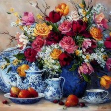 Схема вышивки «натюрморт»