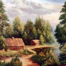 Схема вышивки «хутор»