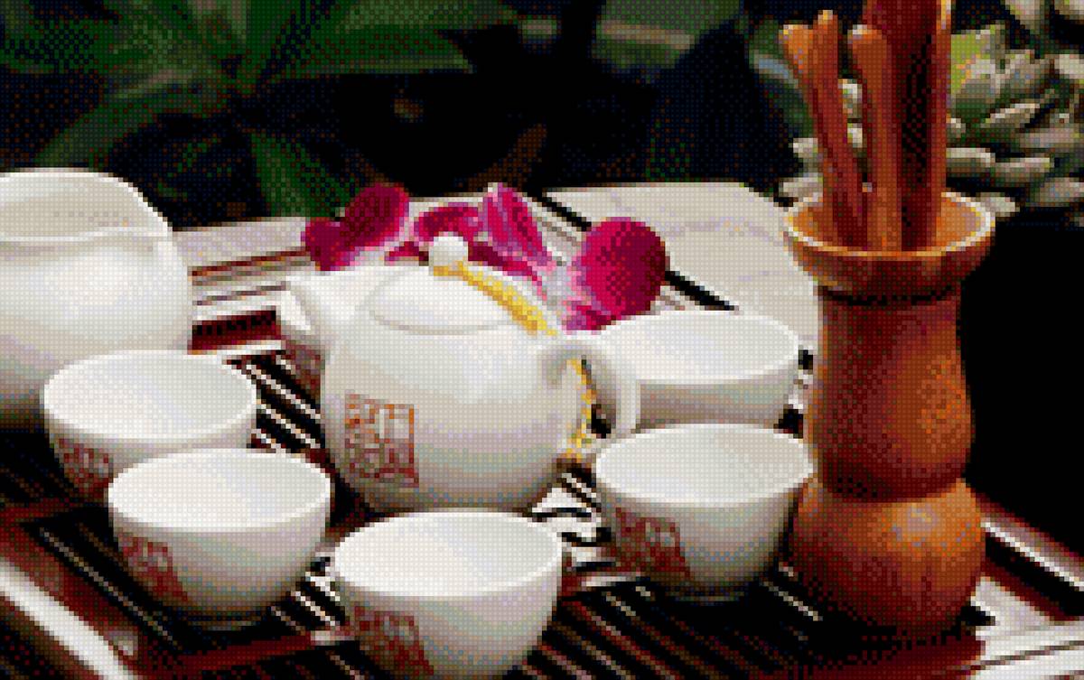 Сервиз - чай, китай, восток - предпросмотр