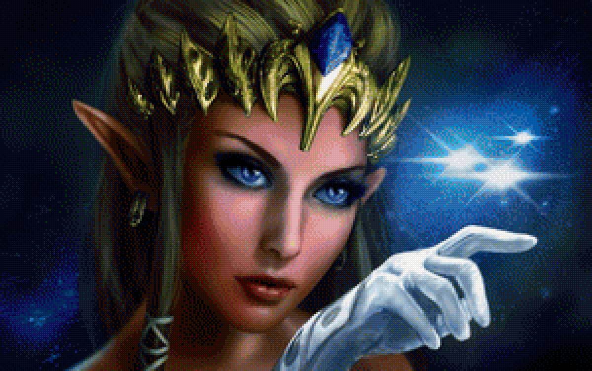 Девушка Эльфийка - сказки, фентези - предпросмотр