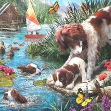 Схема вышивки «мир животных»