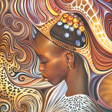 Африканские мотивы. Девушка