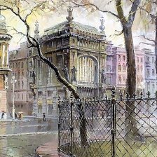 Схема вышивки «Улочка»