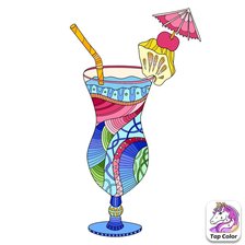Схема вышивки «Коктейль 1»
