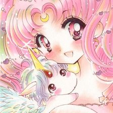 Схема вышивки «Принцесса Чибимун и Гелиос»