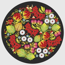 Схема вышивки «Хохлома»