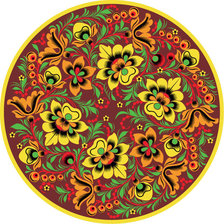 Схема вышивки «Хохлома»