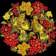 Схема вышивки «Хохлома»