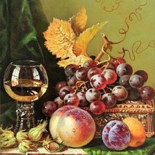 Схема вышивки «виноград»