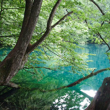 Схема вышивки «Озеро в кабардино-Балкарии»