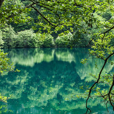 Схема вышивки «Голубое озеро»