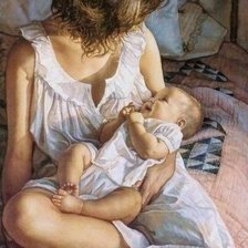 Схема вышивки «Мать и детя»