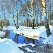 Схема вышивки «Март»