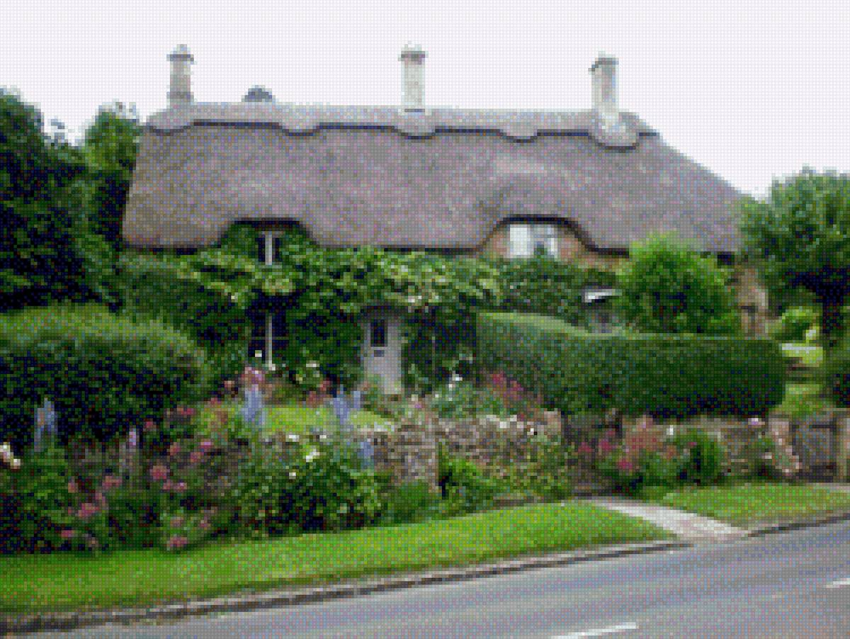 тихая английская деревня - англия, природа, пейзаж, деревня - предпросмотр