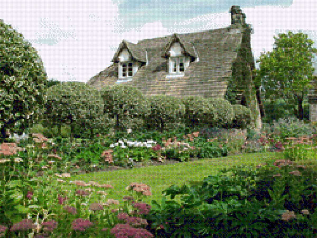 тихая английская деревня - деревня, пейзаж, англия, природа - предпросмотр