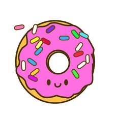 Схема вышивки «Donut, very cool»