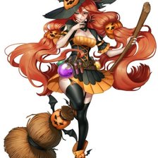 Схема вышивки «Ведьмочка»