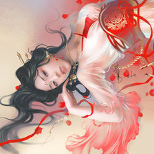 Схема вышивки «Девушка»