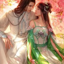 Схема вышивки «Пара»