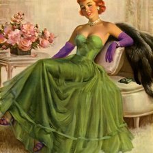 Схема вышивки «Девушка 1»