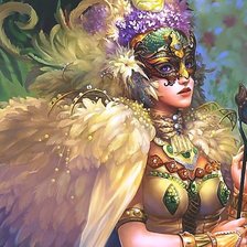 Схема вышивки «маска»