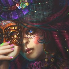 Схема вышивки «на маскараде»