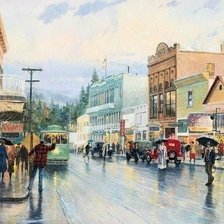 Схема вышивки «Кинкейд  "Городской пейзаж 1"»