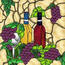 Схема вышивки «витраж»