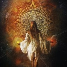 Схема вышивки «Девушка»